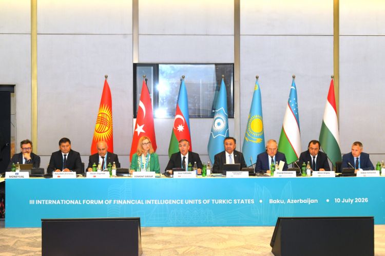 Bakıda Türk Dövlətləri Təşkilatına üzv ölkələrin Maliyyə Kəşfiyyatı Orqanlarının beynəlxalq forumu işə başlayıb<font color=red> - FOTOLAR</font>