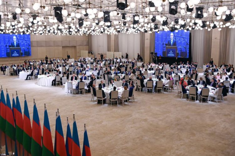 Diplomatik xidmət orqanları əməkdaşlarının peşə bayramı günü münasibətilə rəsmi qəbul təşkil edilib<font color=red> - FOTOLAR</font>