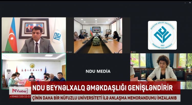 NDU ilə Çinin daha bir nüfuzlu universiteti arasında anlaşma memorandumu imzalanıb<font color=red> - VİDEO</font>