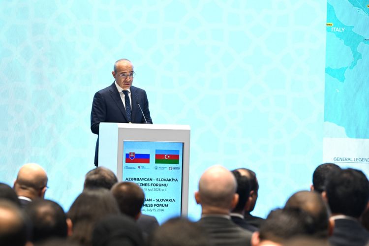 Bakıda Azərbaycan-Slovakiya biznes forumu işə başlayıb<font color=red> - FOTOLAR</font>
