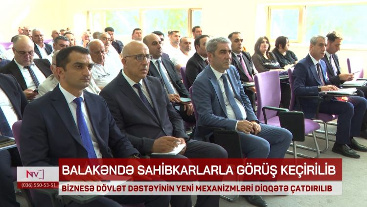 Balakəndə sahibkarlarla görüş olub<font color=red> - VİDEO</font>