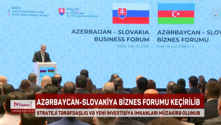 Bakıda Azərbaycan-Slovakiya biznes forumu keçirilib<font color=red> - VİDEO</font>