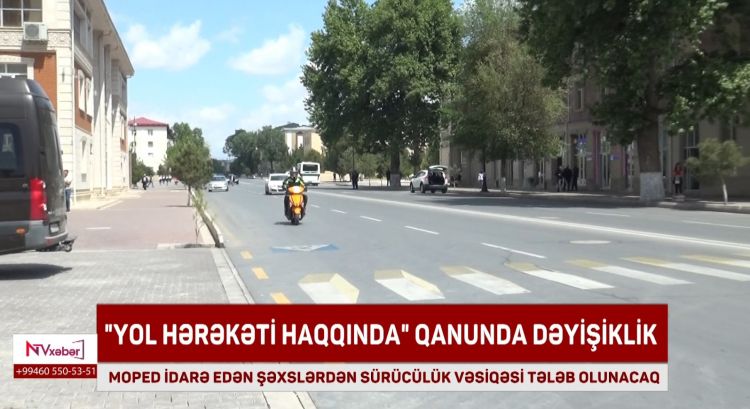 Moped sürücülərindən sürücülük vəsiqəsi tələb olunacaq<font color=red> - VİDEO</font>