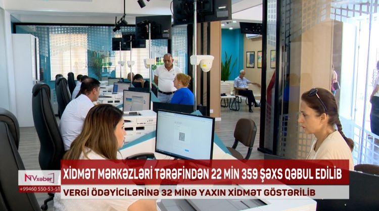 Naxçıvanda vergi ödəyicilərinə 32 minə yaxın xidmət göstərilib<font color=red> - VİDEO</font>