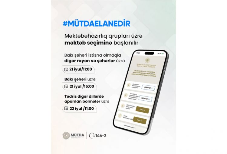 Məktəbəhazırlıq qrupları üzrə məktəb seçiminə başlanılır