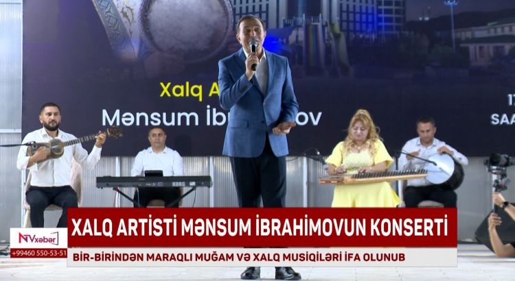 Xalq artisti Mənsum İbrahimovun konserti keçirilib<font color=red> - VİDEO</font>
