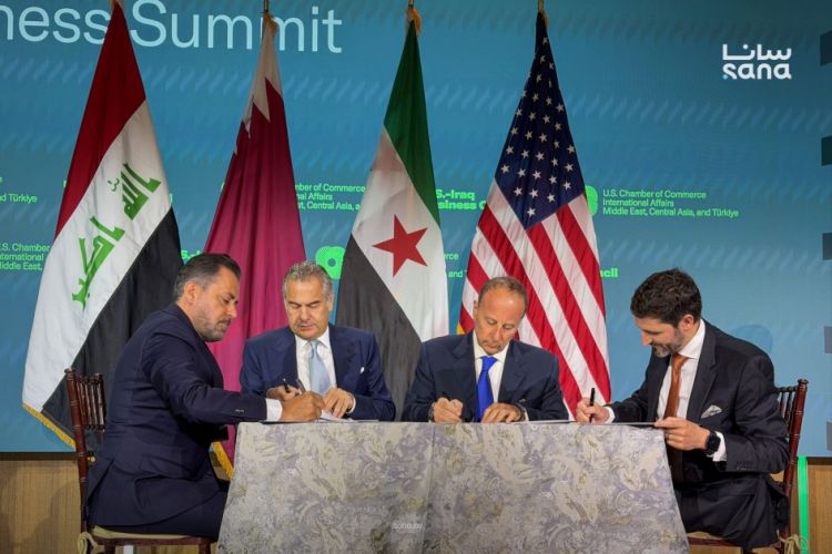 Suriya Vaşinqtonda İraq ilə Kərkük-Bəniyas neft kəmərinin bərpasına dair memorandum imzalayıb<font color=red> - FOTOLAR</font>