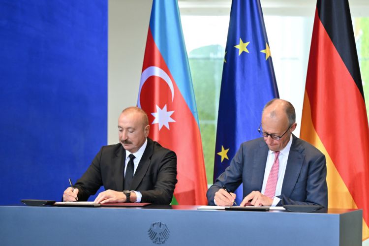 Berlində Azərbaycan-Almaniya sənədləri imzalanıb<font color=red> - FOTOLAR</font>