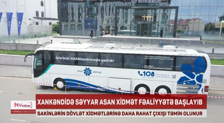 Səyyar ASAN xidmət Xankəndidə<font color=red> - VİDEO</font>