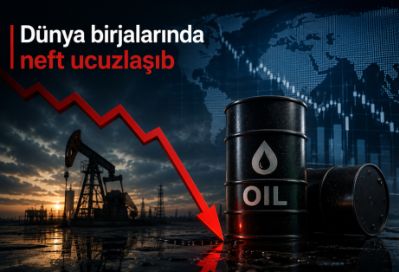 Dünya birjalarında neft ucuzlaşıb