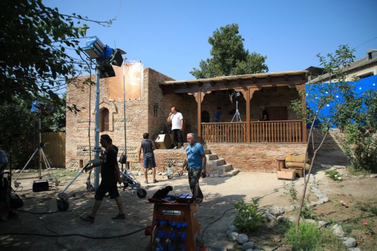 Gəncədə Əcəmi Naxçıvani haqqında filmin çəkilişləri davam edir<font color=red> - FOTOLAR</font>