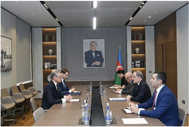 Ceyhun Bayramov Almaniyanın Azərbaycandakı yeni səfirini qəbul edib<font color=red> - FOTOLAR</font>