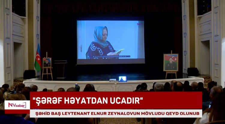 Şəhid baş leytenant Elnur Zeynalovun mövludu qeyd olunub<font color=red> - VİDEO</font>