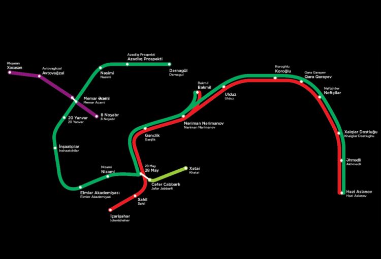 “Bakı Metropoliteni”ndə Yaşıl və Qırmızı xətlərin ayrılması layihəsinə avqustun 15-dən başlanılır<font color='red'> - YENİLƏNİB</font>