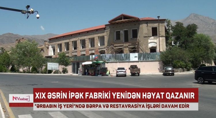 "Ərbabın iş yeri"ndə bərpa və restavrasiya işləri davam edir<font color=red> - VİDEO</font>