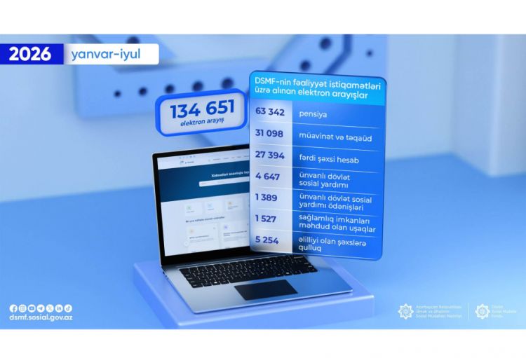 Son 7 ayda DSMF-dən alınan elektron arayışların sayı açıqlanıb