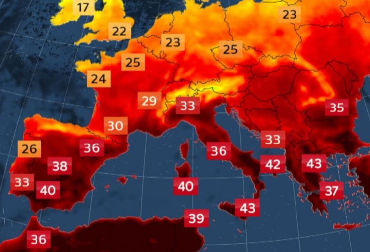 Avropada istidən 25 mindən çox insan ölüb