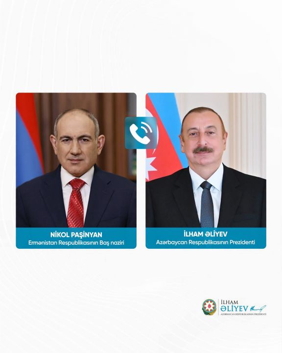 Nikol Paşinyan Prezident İlham Əliyevə zəng edib