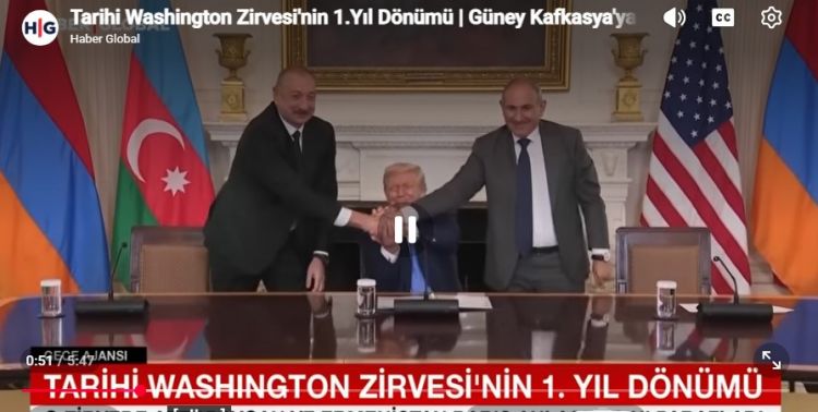 "Haber Global": Vaşinqton sammiti Cənubi Qafqazda sülhə gedən yolda mühüm mərhələdir<font color=red> - VİDEO</font>