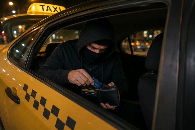 Bakıda taksidən pul və bank kartları oğurlamaqda şübhəli bilinən şəxs saxlanılıb