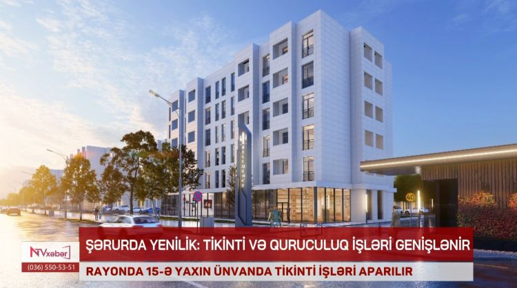 Şərur rayonunda 15-ə yaxın ünvanda tikinti işləri aparılır<font color=red> - VİDEO</font>