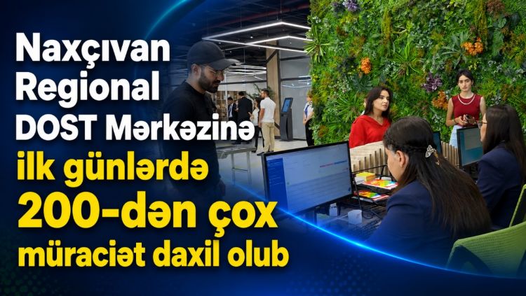 Naxçıvan Regional DOST Mərkəzinə ilk günlərdə 200-dən çox müraciət daxil olub<font color=red> - VİDEO</font>