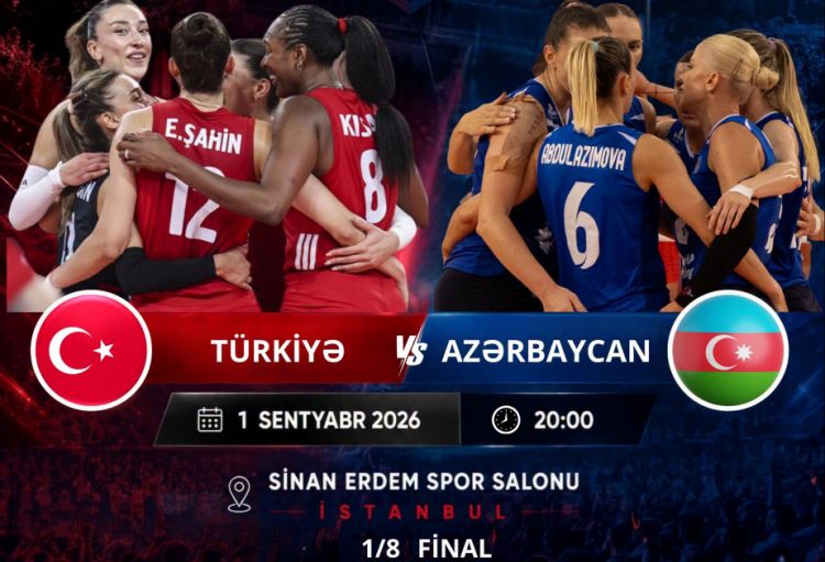 Azərbaycanın voleybol millisi bu gün Avropa çempionatında Türkiyə ilə qarşılaşacaq