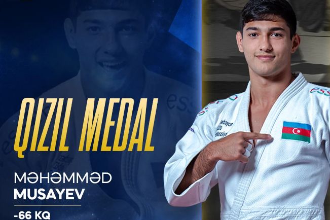Azərbaycan cüdoçusu Məhəmməd Musayev: "Hər görüşüm ağır keçsə də, Avropa çempionu oldum"