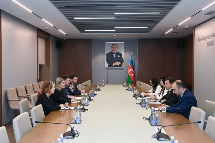 Azərbaycanın xarici işlər nazirinin müavini ABŞ-nin Ermənistandakı müvəqqəti işlər vəkili ilə görüşüb<font color=red> - FOTOLAR</font>
