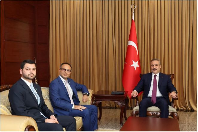 Hakan Fidan TÜRKPA Baş katibini qəbul edib