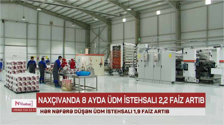 Naxçıvanda 8 ayda ÜDM istehsalı 2,2 faiz artıb<font color=red> - VİDEO</font>