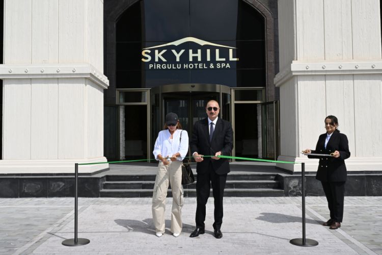 Prezident İlham Əliyev Şamaxıda "Pirqulu Park" hotelinin açılışında iştirak edib