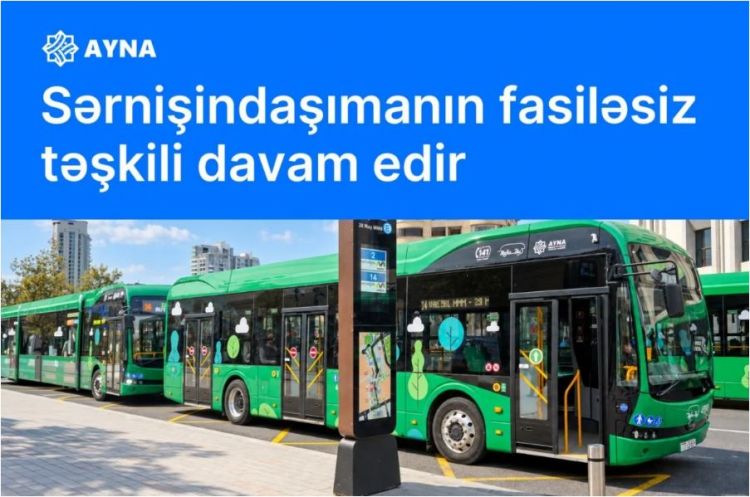 Ötən gün ekspres avtobuslarla 127 000-dən çox sərnişin daşınıb