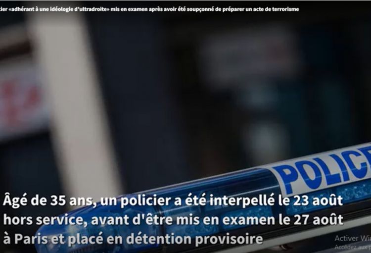 Fransada polis əməkdaşı terror aktı hazırlamaqda şübhəli bilinərək həbs edilib
