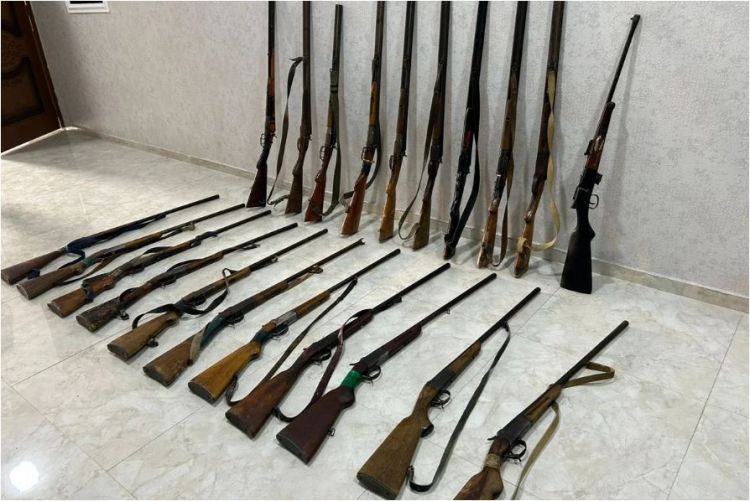 Ötən gün vətəndaşlarda qanunsuz saxlanılan 16 tüfəng aşkarlanıb