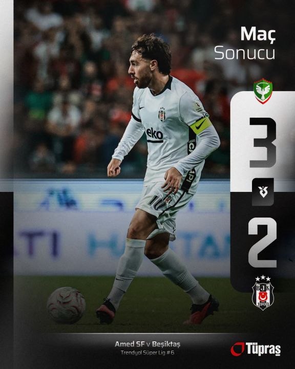 Türkiyə Super Liqası: “Amed” “Beşiktaş”ı məğlub edərək liderliyə yüksəlib