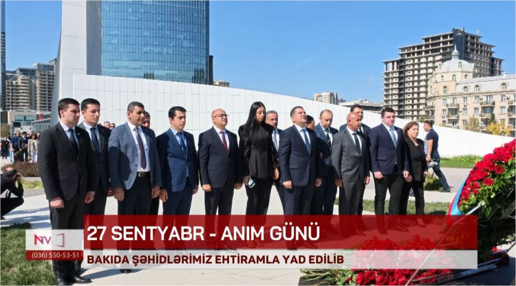 Bakıda şəhidlərimiz ehtiramla yad edilib<font color=red> - VİDEO</font>