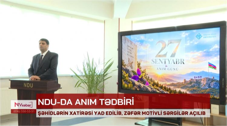NDU-da Anım tədbiri keçirilib<font color=red> - VİDEO</font>