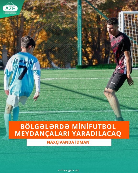 Muxtar respublikanın 7 yaşayış məntəqəsində minifutbol meydançaları yaradılacaq