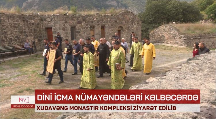  Alban-Udi xristian dini icmasının üzvləri Xudavəng monastırını ziyarət ediblər<font color=red> - VİDEO</font>