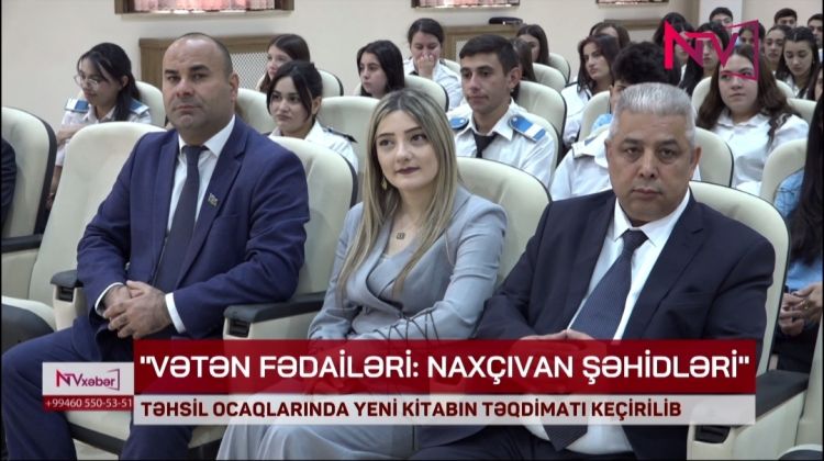 “Vətən fədailəri: Naxçıvan şəhidləri” kitabı təqdim edilib<font color=red> - VİDEO</font>