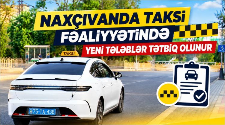 Naxçıvanda taksi fəaliyyətində yeni tələblər tətbiq olunur<font color=red> - VİDEO</font>