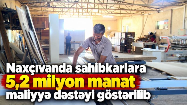 Naxçıvanda sahibkarlara 5,2 milyon manat maliyyə dəstəyi göstərilib<font color=red> - VİDEO</font>