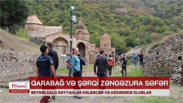 Beynəlxalq səyyahlar Kəlbəcər və Ağdərədə olublar.<font color=red> - VİDEO</font>