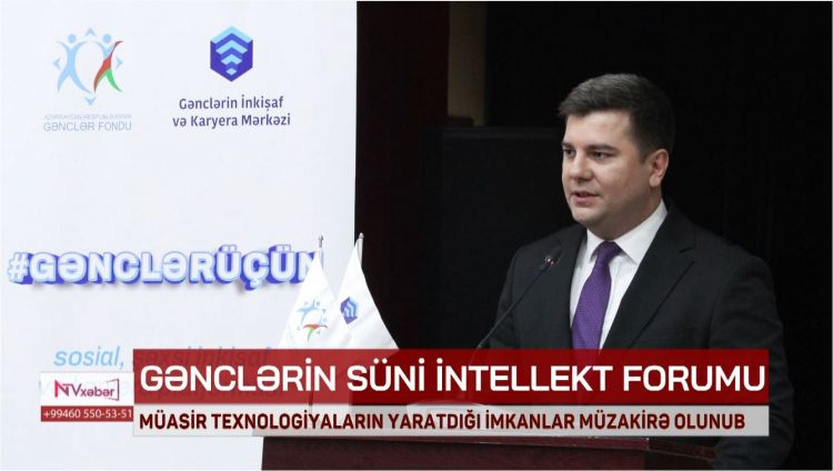 Naxçıvanda ilk dəfə Gənclərin Süni İntellekt Forumu keçirilib<font color=red> - VİDEO</font>
