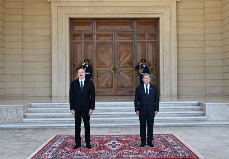 Kamboca Baş nazirinin Bakıda rəsmi qarşılanma mərasimi olub<font color=red> - FOTOLAR</font>