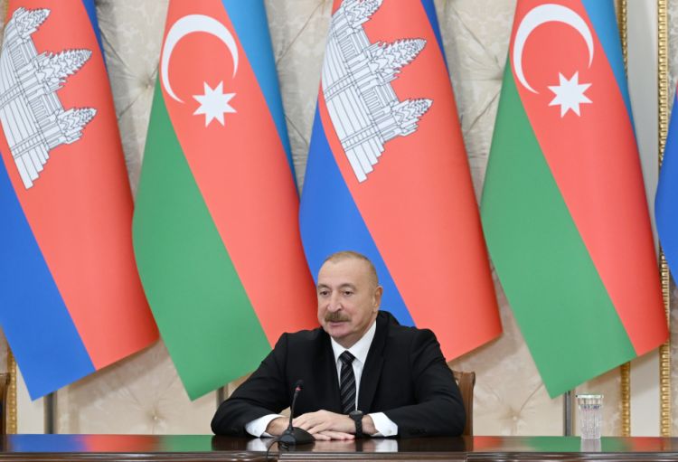 Prezident İlham Əliyev: Kamboca ilə beynəlxalq təşkilatlarda çox sıx əməkdaşlıq edirik