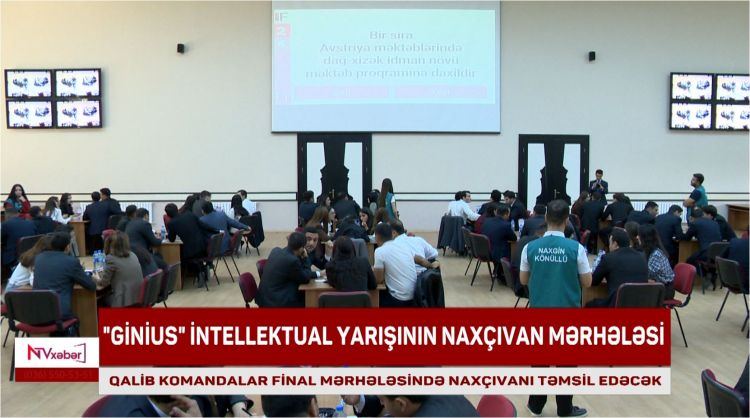 Naxçıvanda dövlət qurumlarının gənc əməkdaşları arasında intellekt yarışı keçirilib <font color=red> - VİDEO</font>