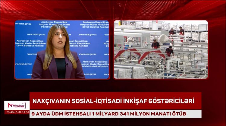 Naxçıvanda 9 ayda ÜDM istehsalı 1 milyard 341 milyon manatı ötüb<font color=red> - VİDEO</font>