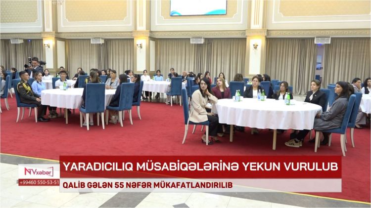 Naxçıvanda yaradıcılıq müsabiqələrinin qaliblərinin mükafatlandırılması tədbiri keçirilib<font color=red> - VİDEO</font>